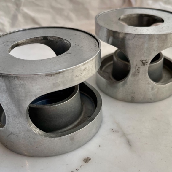 PEWTER Knobler Japan Votive Candle Holder/Warmer Mid-Century - Picture 4 of 10